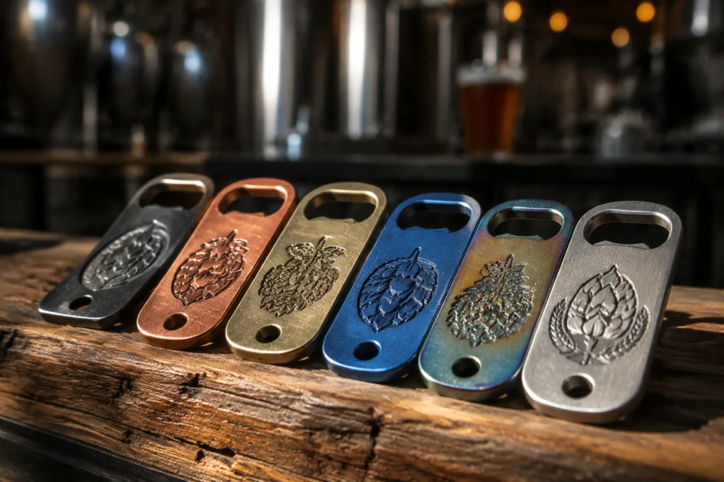 bottle opener tags brewery bar