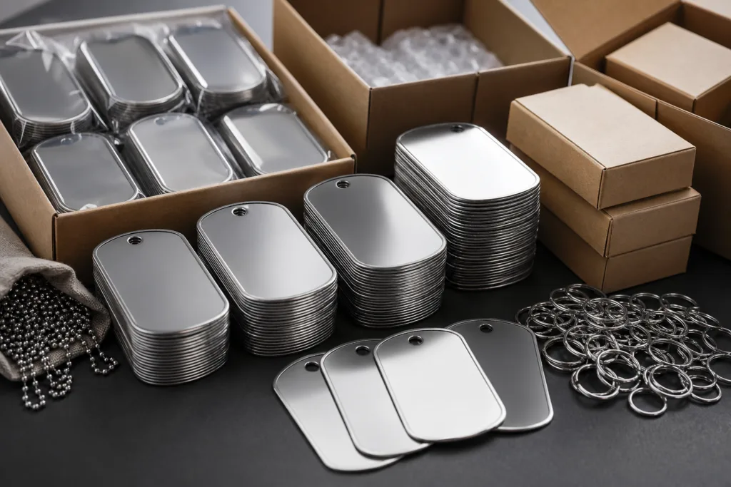 bulk dog tags packaging line