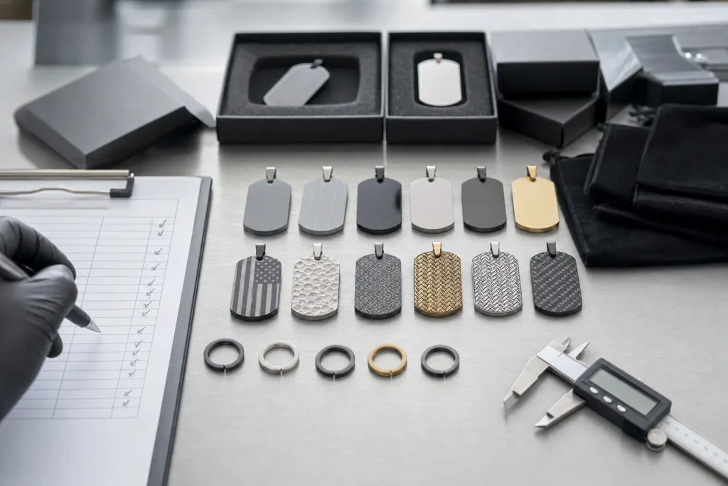 Custom Dog Tag Manufacturer Guide: What to Ask Before You Order 3 custom dog tag qc packaging inspection