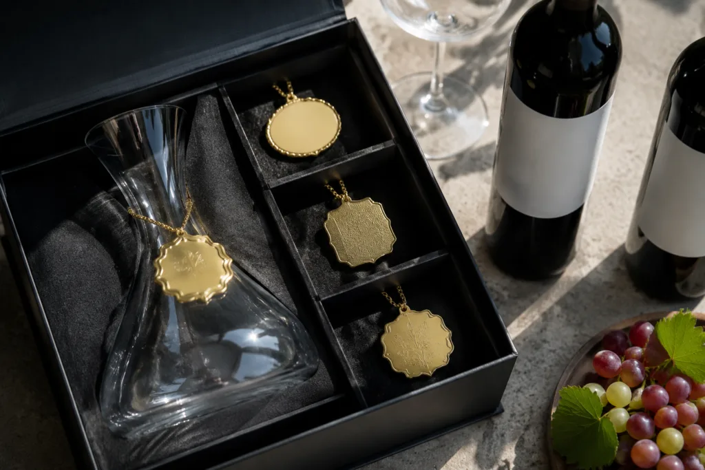 Unlock Personalized Style and Clarity in Your Home Bar with Decanter Tags 3 decanter home bar hospitality tags