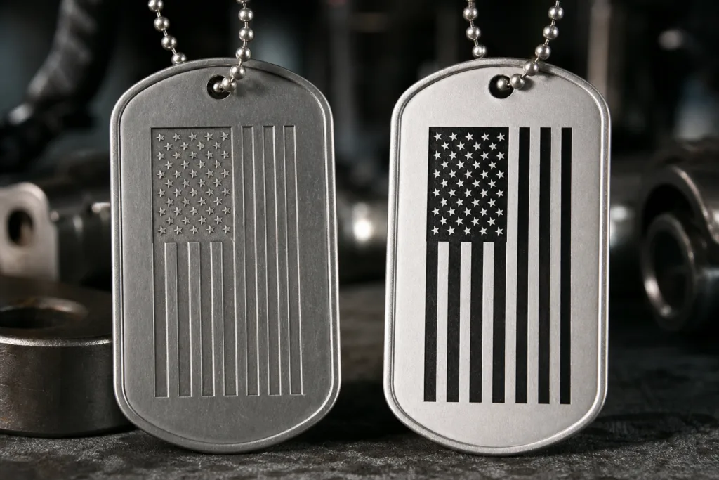 dog tag marking comparison