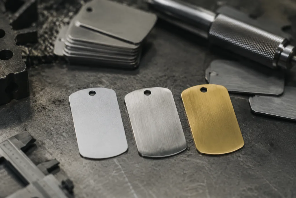 funny dog tag material comparison