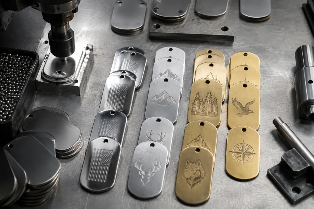 Why Custom Dog Tags Are the Ultimate Personalized Dog Gifts for Every Occasion 2 manufacturing custom dog tags materials
