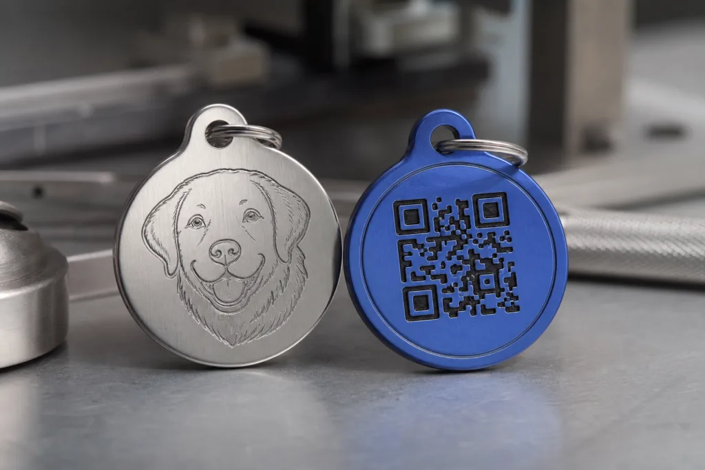 QR Code Dog Tags vs Traditional Engraved Tags: Which Pet ID Tag Setup Works Best in Real Life? 1 qr code dog tag comparison