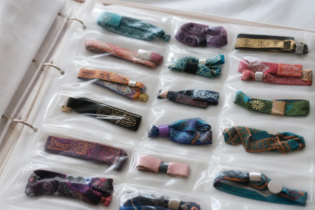 festival wristbands collector storage preservation