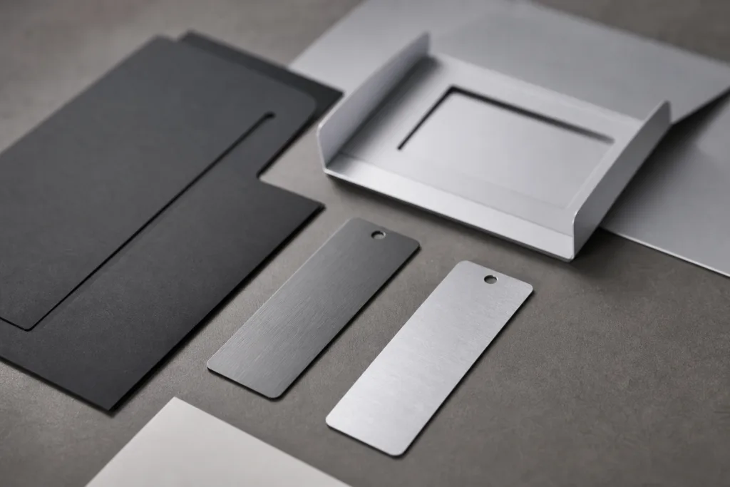 flat metal tags direct mail premium mailer