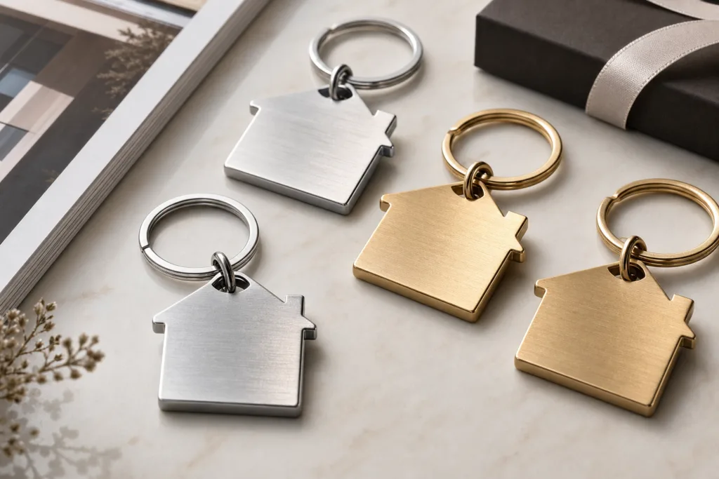 House-Shaped Key Tags as a Real Estate Marketing Tool for New Homeowners 1 house shaped key tags real estate closing