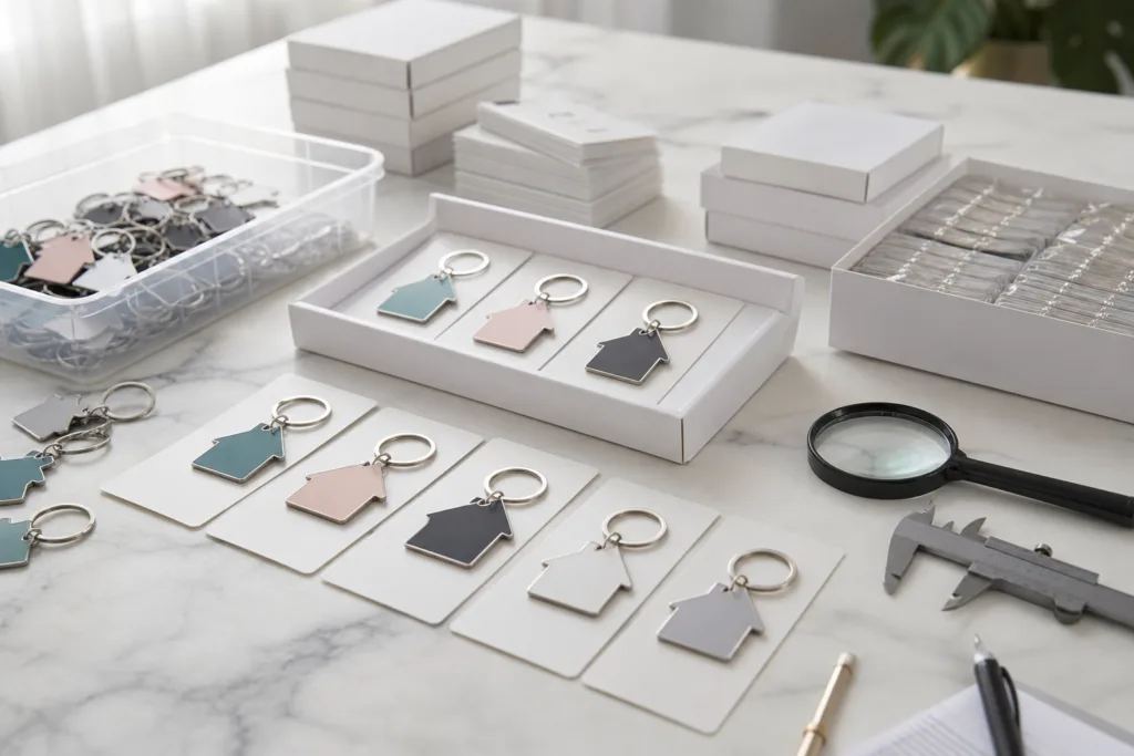 House-Shaped Key Tags as a Real Estate Marketing Tool for New Homeowners 3 key tags qc packaging real estate