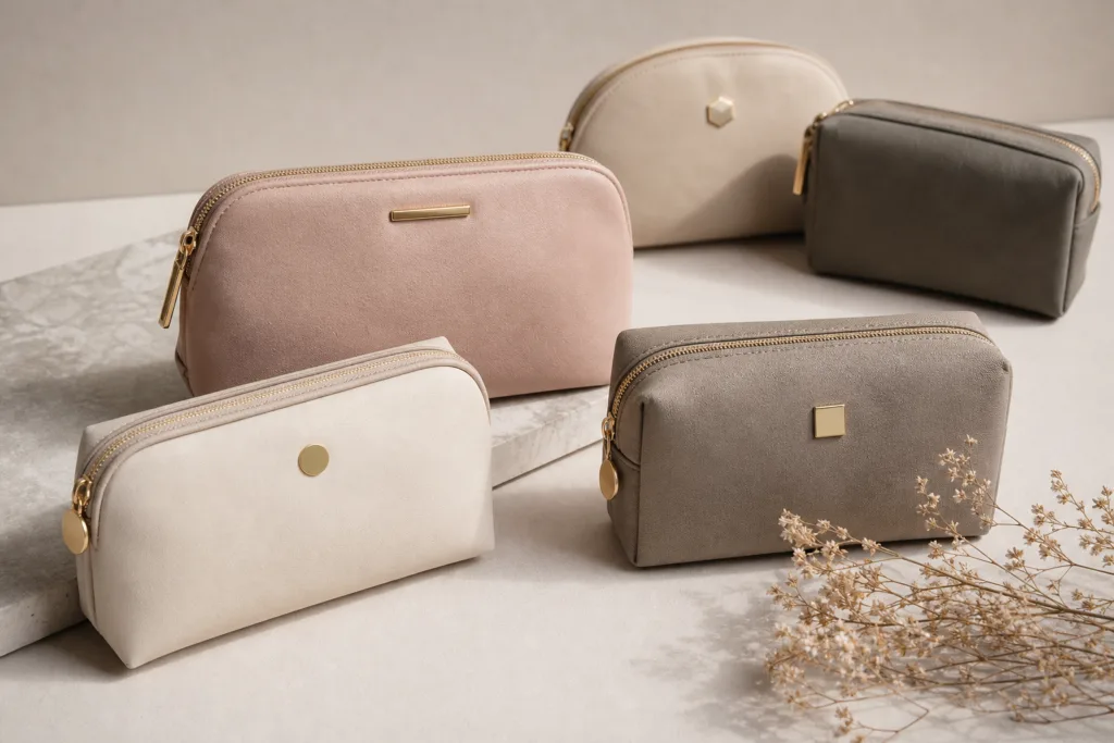 Cosmetic Bags with Branded Zipper Pulls: How Custom Pull Design Elevates Makeup Pouches, Brand Identity, and Buyer Appeal 3 retail cosmetic bags branded zipper pulls