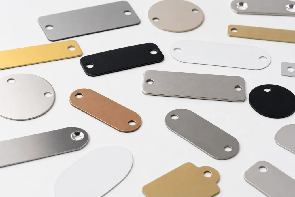 barcoded metal plates attachment options