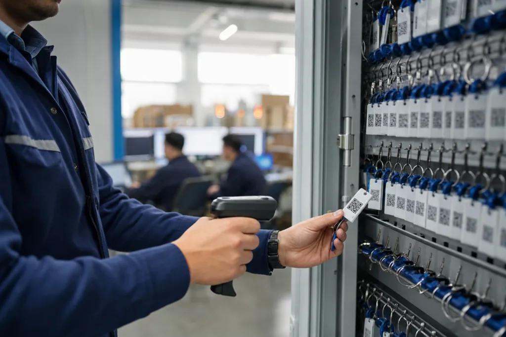 Fleet Key Organization Systems for Logistics Companies 3 qr code fleet key access