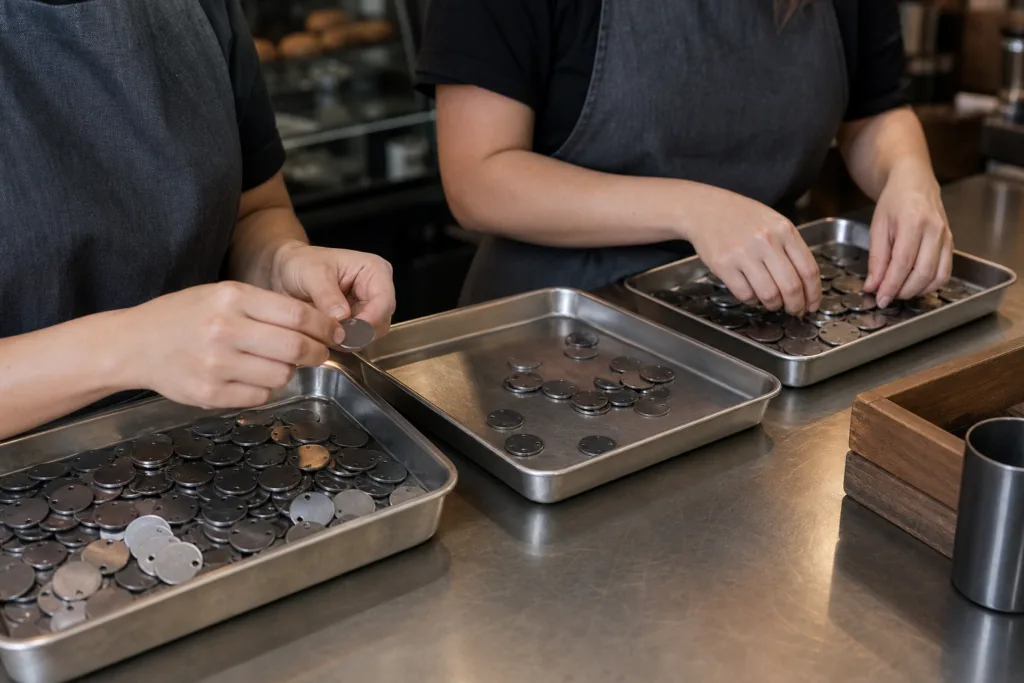 Reusable Loyalty Tokens for Bakeries and Cafes: How Metal Tokens Can Build Customer Loyalty and Support Sustainable Rewards 3 quality check reusable loyalty tokens