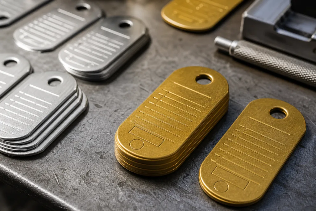 Punchable Metal Tags for Safety Inspection Records in Industrial Asset Management 2 serialized inspection tag detail